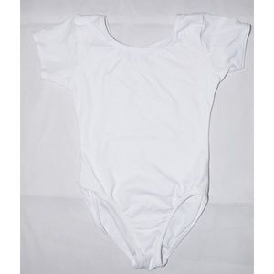 White short sleeve leotard 🩰